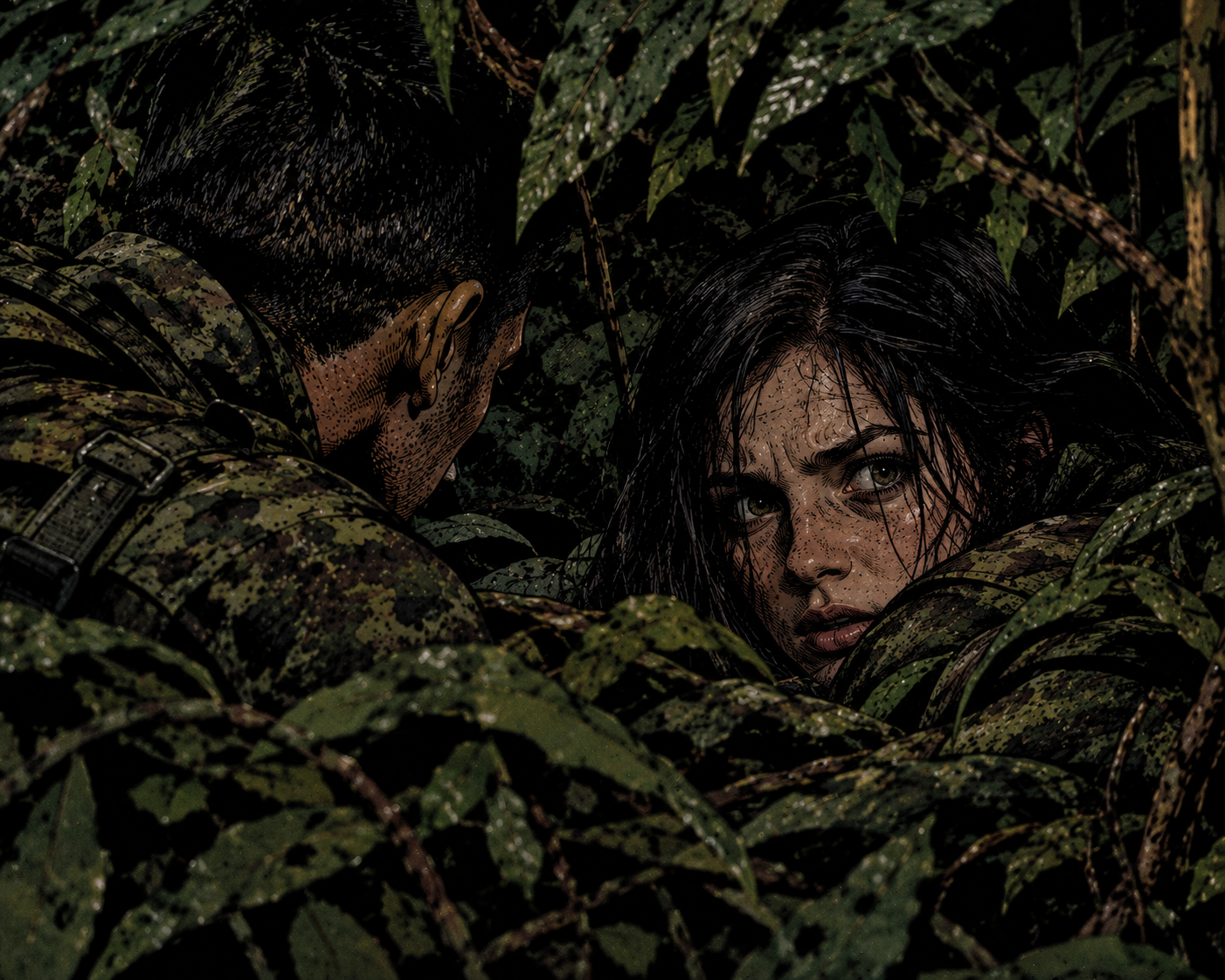 Maqroll, Aureliano Buendía y Rosario atravesando la selva